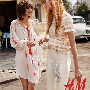 H&M Conscious Collection Embroidered Dress/Tunic